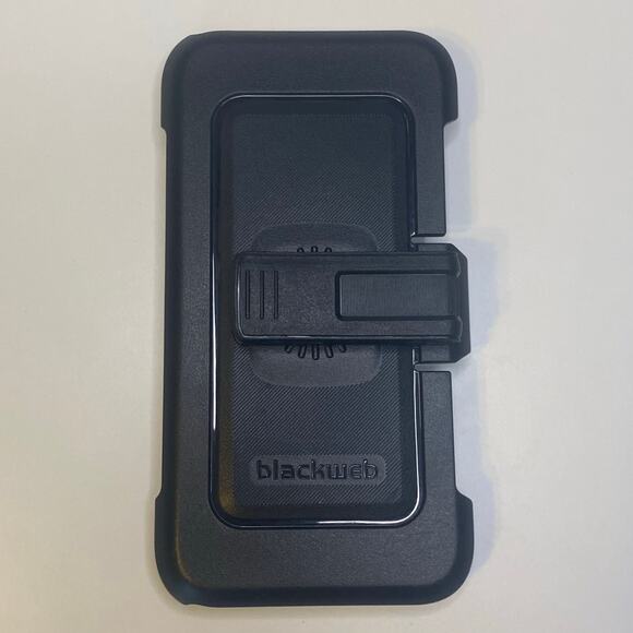 Blackweb Rugged IPhone Case with Holster Black - Picture 1 of 10